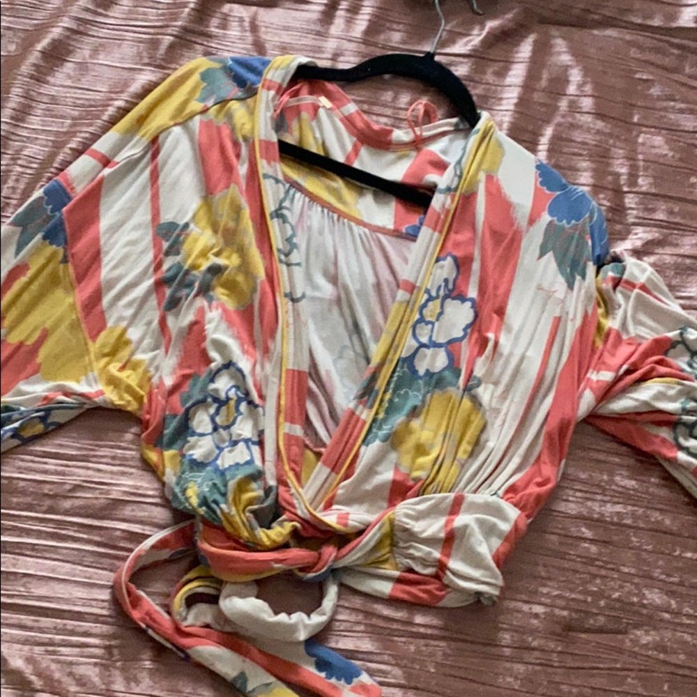 free people tie top